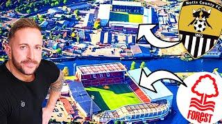 Exploring England's 2 CLOSEST FOOTBALL STADIUMS ️️️ Nottingham Forest & Notts County