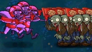 3 Football Zombies vs 13 Flag Zombies Fight // Plants vs Zombies