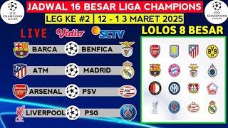 Jadwal Liga champions 2025 Live SCTV hari ini - Barcelona vs Benfica- Atletico Madrid vs real Madrid