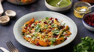 Sweet and Tangy Sweet Potato Chaat Recipe