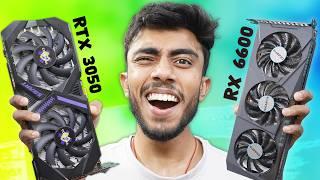 RTX 3050 VS RX 6600! 1080p Hard Gaming Test! Best GPU Under 20,000/RS Nvidia vs Amd ️