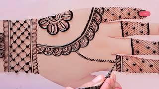 mahandi design  easy and simple easy top Arabic mehndi design-weddingDulhan special