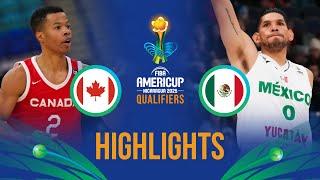 Canada  vs Mexico   | Highlights | FIBA AmeriCup 2025 Qualifiers