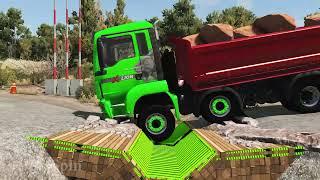 Cars vs Upside Down Speed Bumps #9 | BeamNG.DRIVE