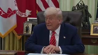 President Trump Participates in a Press Conference with Elon Musk