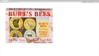 Burts Bees Skin Care-Tips and Toes - Hands and Feet Kit (1 Boxed Gift Set)