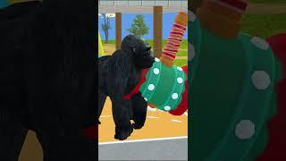 The Gorilla Runs the Game!  Wild Animal Basketball Showdown!