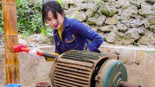 Help Sawmill Repair 11KW Electric Motor For Free, But Get A Lot Of Wood As Gift | Linguoer