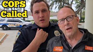 COPS CALLED ON STORAGE UNIT EMPLOYEE