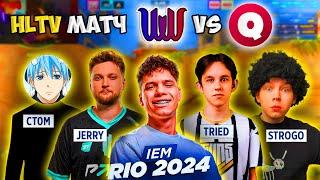 AUNKERE, STROGO, CT0M, JERRY И TRIED ИГРАЮТ МАТЧ НА HLTV!! АУНКЕР ИГРАЕТ КВАЛЫ НА IEM RIO 2024!!