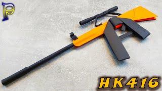 DIY-How to make an HK416 AUTOMATOR out of paper with your own hands. How to make a machine gun 