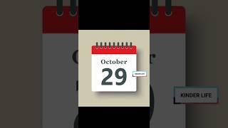 OCTOBER 29 #date #special #october #month #day #year #event