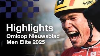 Waerenskjold wins the sprint against Magnier & Philipsen  | Highlights Omloop Nieuwsblad 2025