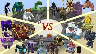 Minecraft Mobs Battle royale! Who is the strongest mob in the same mod?! Part1