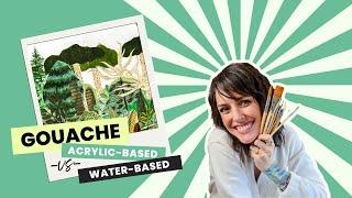 How to Use Acrylic vs Waterbased Gouache