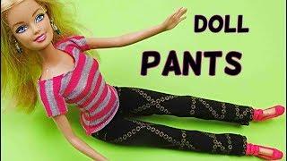 Doll pants diy │ Easy pants for Barbie │ Diy Barbie pants │ How to make doll pants