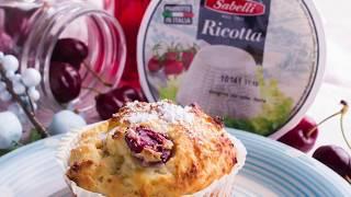 Videoricetta Estate: Muffin di ricotta e ciliegie