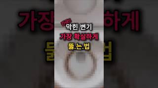 막힌 변기 가장 확실하게 뚫는법