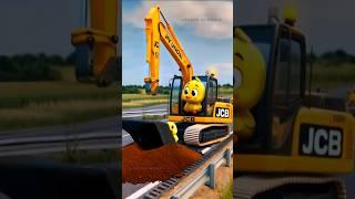 Cute Little Duck Digs with JCB and Finds Another Duck Underground!  ️ #littleduck #cuteduck