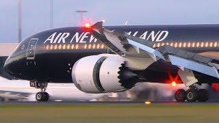 ALL Air New Zealand ALL BLACK Coloured Planes at Melbourne Airport!