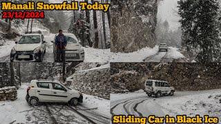 MANALI SNOWFALL TODAY || SNOWFALL IN MANALI ||SOLANG VALLEY SE ZYADA SNOWFALL HOTI HAI YHAN/GULABA