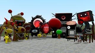 ALL  SPRUNKI PHASES MR SUN VS MR TREE VS MR FUN VS SIMON In Garry's Mod!