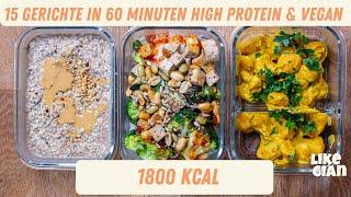 5 Tage Meal Prep in unter einer Stunde: gesund und proteinreich