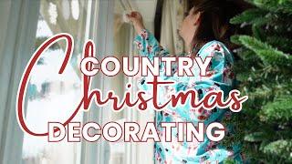 Country Christmas Decorate With Me 2024 | Thrifted Christmas decorating ideas!