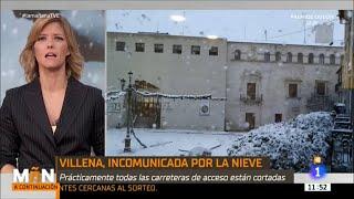 Villena Incomunicada por la Nieve 20 Enero 2020