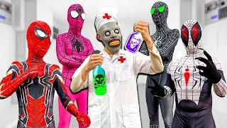 TEAM SPIDER-MAN vs ALIEN SUPERHERO ( Special NEW BAD-SUPER HERO BATTLE ) - Bunny Life