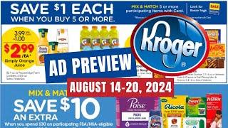 *MEGA SALE!* Kroger Ad Preview for 8/14-8/20 | NEW Mega Sale, Weekly Digitals, & MORE