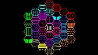 The Colorful Hexagons Race! - Marble Race In Algodoo