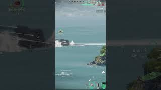 World of Warships. Precision of the American Tier 8 battleship Tennessee.