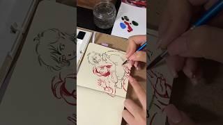 ️ #sketching #art #sketch #artist #anime #ink #animegirl #sketchbook #oilpainting #heart