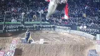 Tyler Bowers Supercross Crash Oakland 2018