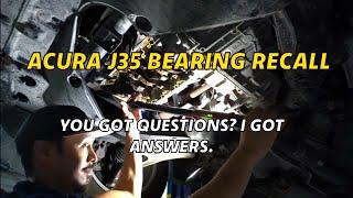 ACURA & HONDA J35 CONNECTING ROD BEARING RECALL