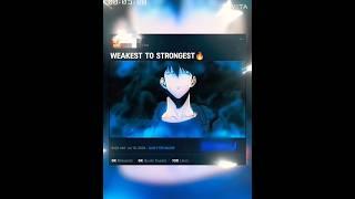 Short story of sung jinwoo (weakest to strongest story) #anime