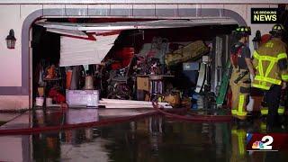 Fire sparks in garage of Cape Coral home