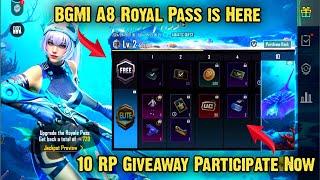 BGMI A8 Royal Pass Is HereBGMI A8 RP GiveawayA8 Royal Pass Giveaway BGMI Participate Now !!