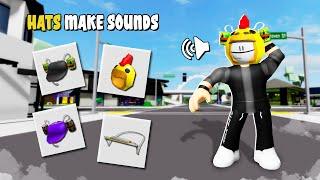 NEW!! HATS THAT MAKE SOUNDS In Brookhaven W/Id - Roblox