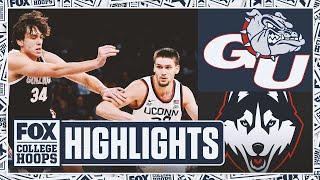 No. 8 Gonzaga Bulldogs vs. No. 18 UConn Huskies Highlights | FOX College Hoops