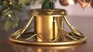 Golden Rotating Tree Stand