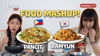 PANCIT RAMYUN   Filipino Korean Food Mashup Noodle Special  | Sunbaes Try