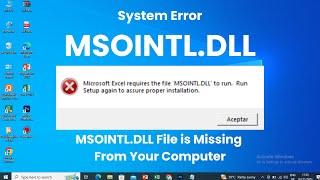 How To Fix msointl.dll Error? #msointldll #error #errors #dll #dlldownload #windows #system