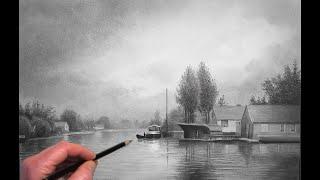 Graphite Landscape Drawing - Why I Use A Magnifying Glass