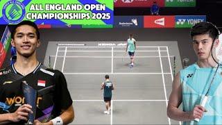 Jonatan Christie (INA) VS Leong Jun Hao (MAS) | Round Of 32 All England Open Championships 2025