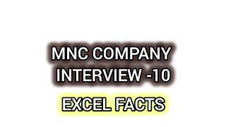 MNC COMPANY INTERVIEW -10