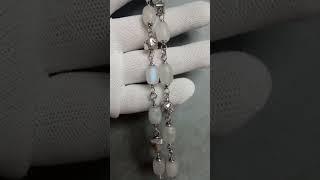 #jewelry #wireworks #silver серебряное колье с лунным камнем #украшенияручнойработы
