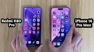 Redmi K80 Pro Vs IPhone 16 Pro Max Speed Test!