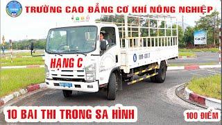 Hướng dẫn#10 bài thi lái xe ô tô trong sa hình#HẠNG C#Trường CĐ Cơ khí nông nghiệp#CKNN# 1900868689#